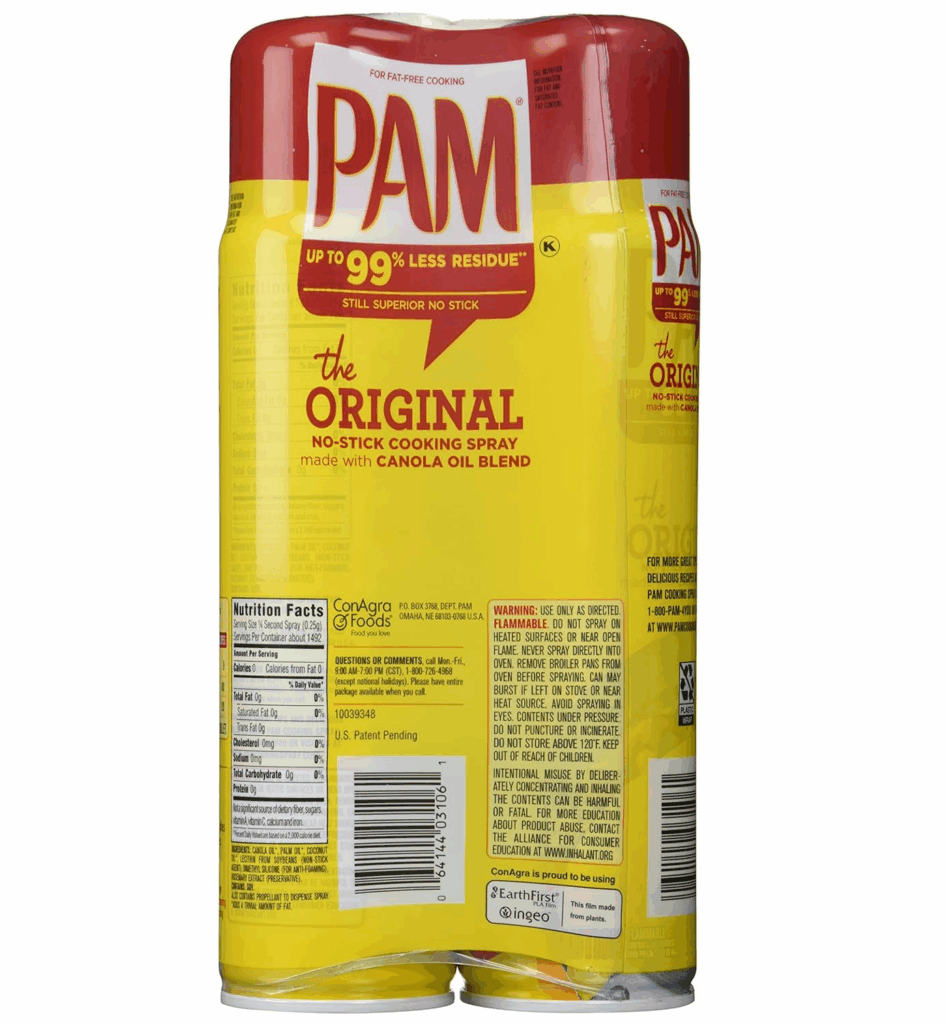 PAM No Stick Cooking Spray Cans