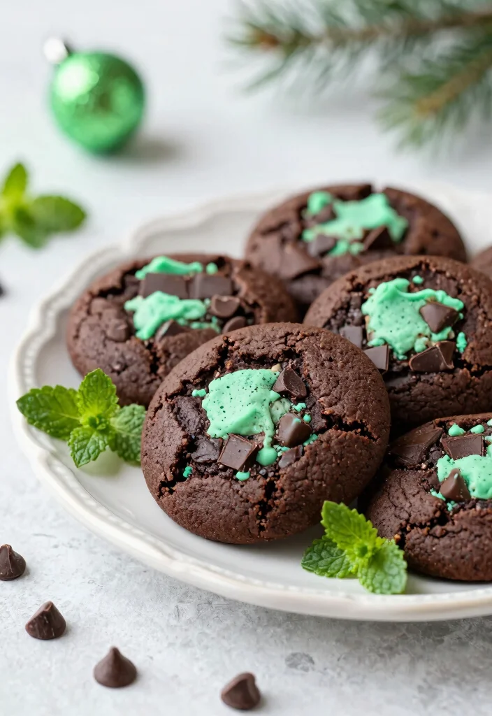 15 Cake Mix Cookie Recipes Chewy Easy Favorites - 8. Mint Chocolate Chip Cake Mix Cookies 1