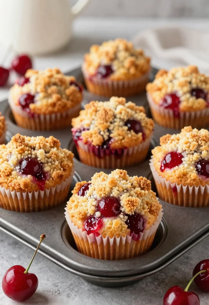 15 Cherry Dump Cake Recipes: Sweet No Fuss Desserts - 14. Cherry Dump Cake Muffins 1