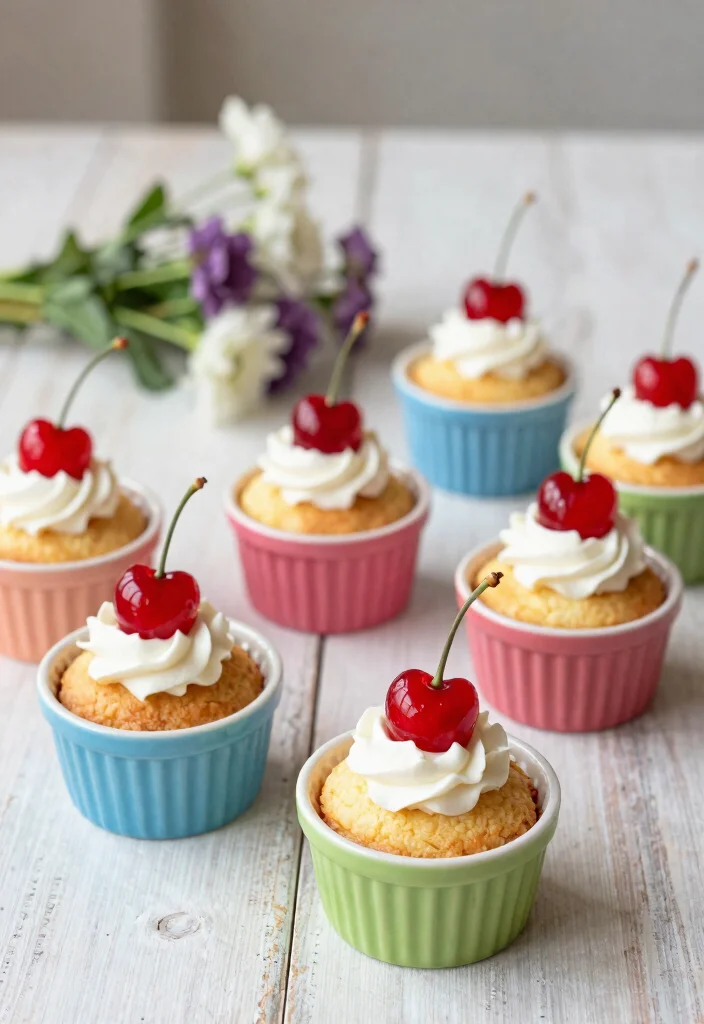 15 Cherry Dump Cake Recipes: Sweet No Fuss Desserts - 15. Mini Cherry Dump Cakes 1