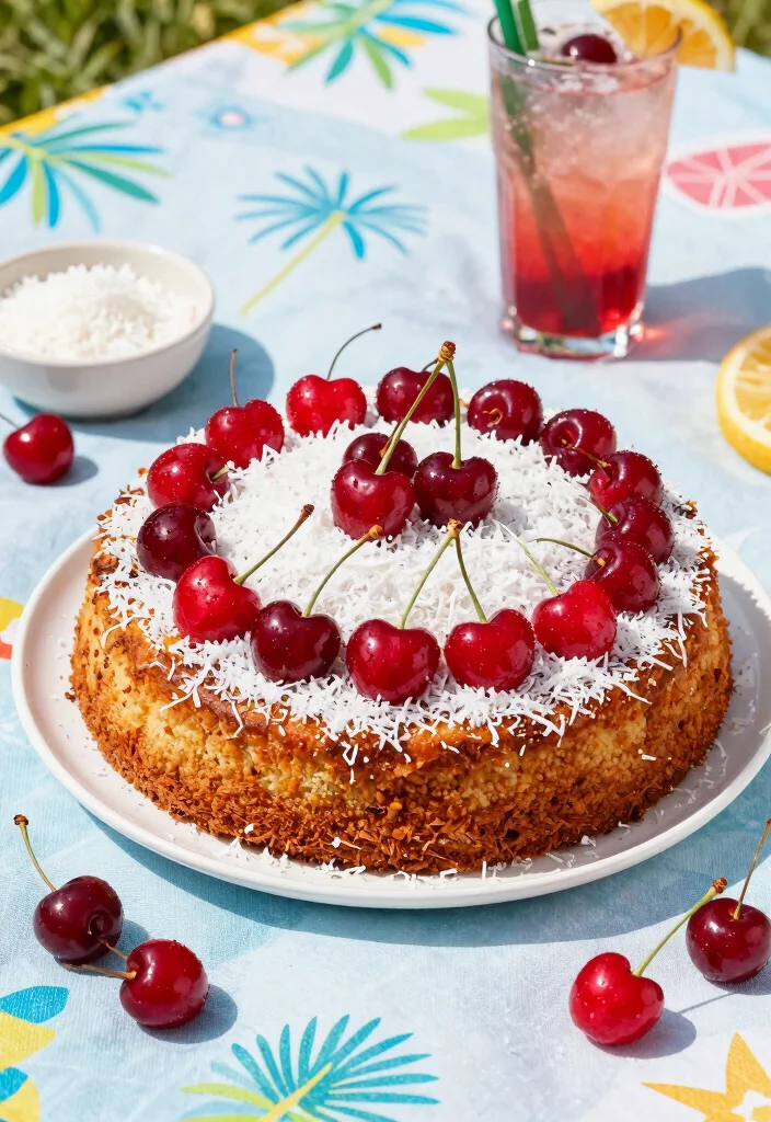 15 Cherry Dump Cake Recipes: Sweet No Fuss Desserts - 4. Cherry Coconut Dump Cake 1
