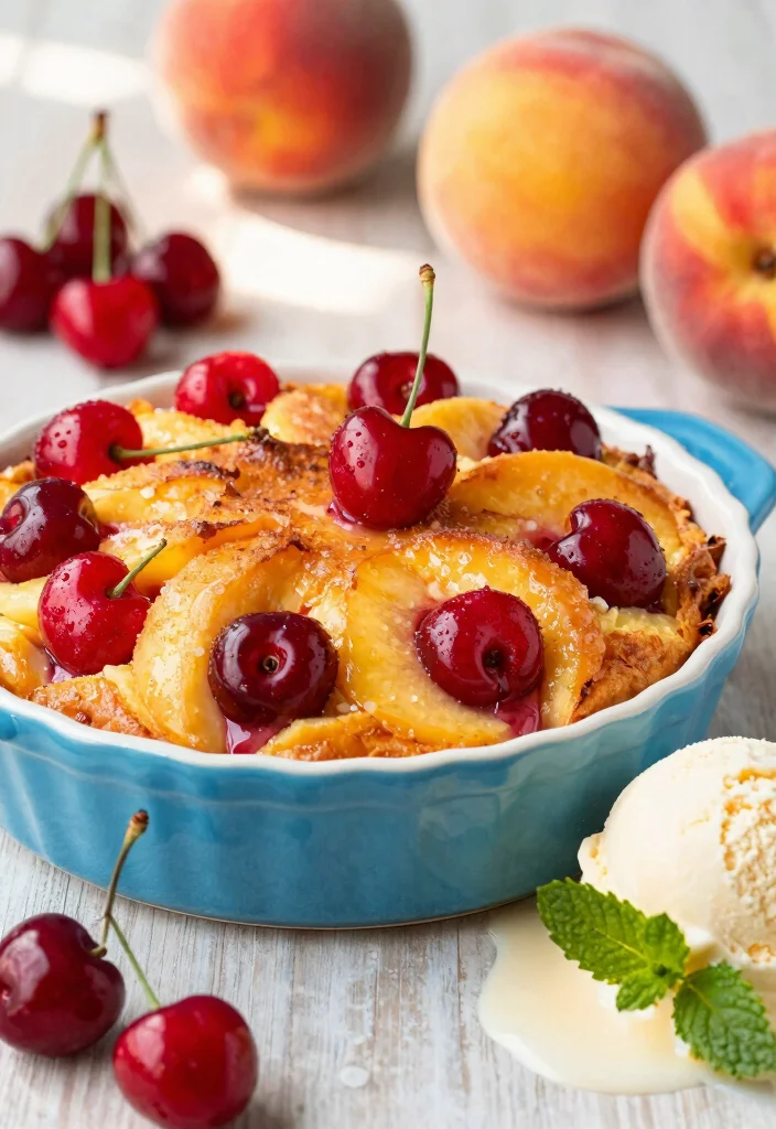 15 Cherry Dump Cake Recipes: Sweet No Fuss Desserts - 5. Cherry Peach Dump Cake 1