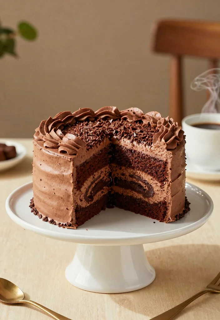 15 Decadent Box Chocolate Cake Recipes for Special Occasions - 2. Mocha Swirl Box Cake 1