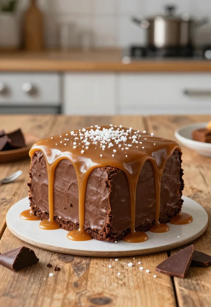 15 Decadent Box Chocolate Cake Recipes for Special Occasions - 6. Salted Caramel Chocolate Box Cake 1