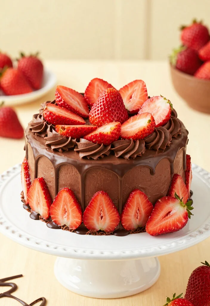 15 Decadent Box Chocolate Cake Recipes for Special Occasions - 9. Chocolate Strawberry Box Cake 1