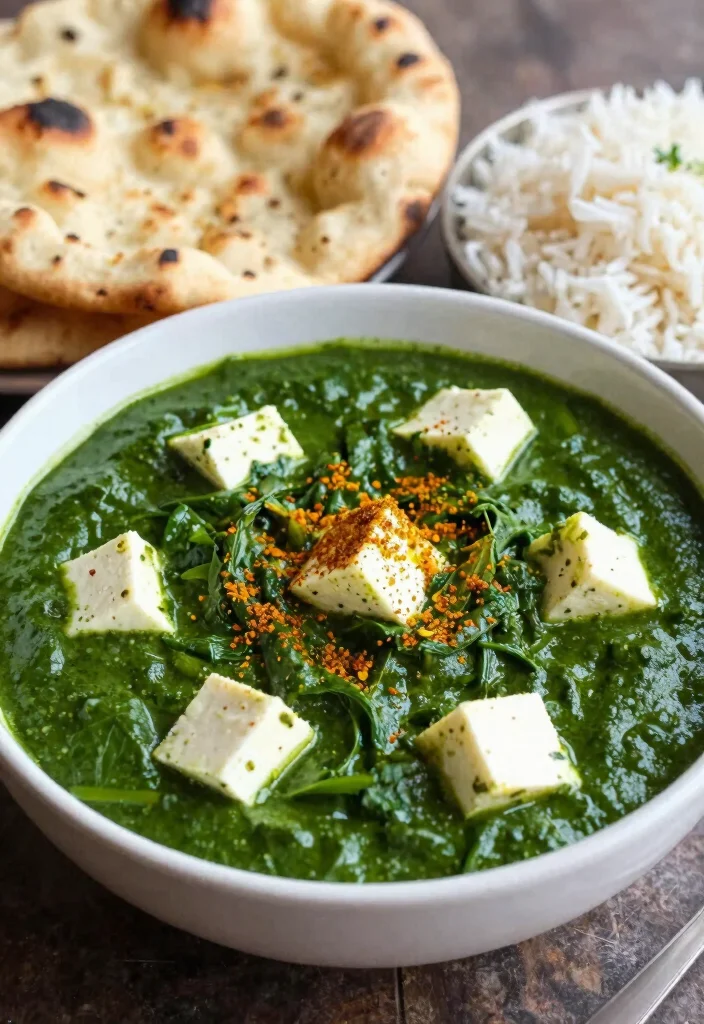 15 Dinner Recipes Vegetarian Indian Flavor Packed Meals - 7. Palak Paneer 1