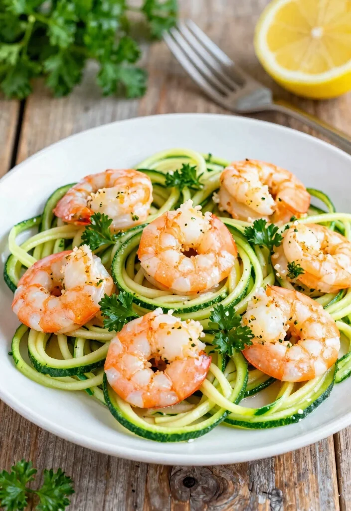 15 Dinner Recipes for One: Easy No Leftovers - 1. Lemon Garlic Shrimp with Zucchini Noodles 1