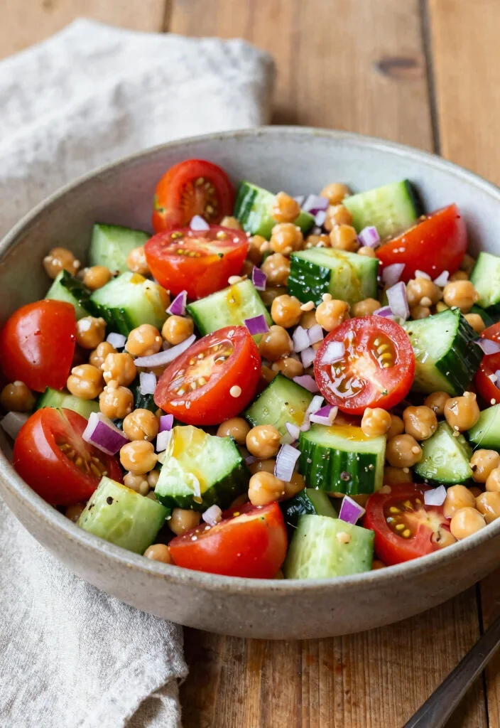 15 Dinner Recipes for One: Easy No Leftovers - 4. Quick Chickpea Salad 1