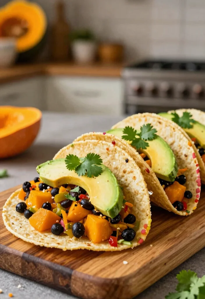 15 Frozen Butternut Squash Recipes: Fast & Easy Meals - 3. Butternut Squash and Black Bean Tacos 1