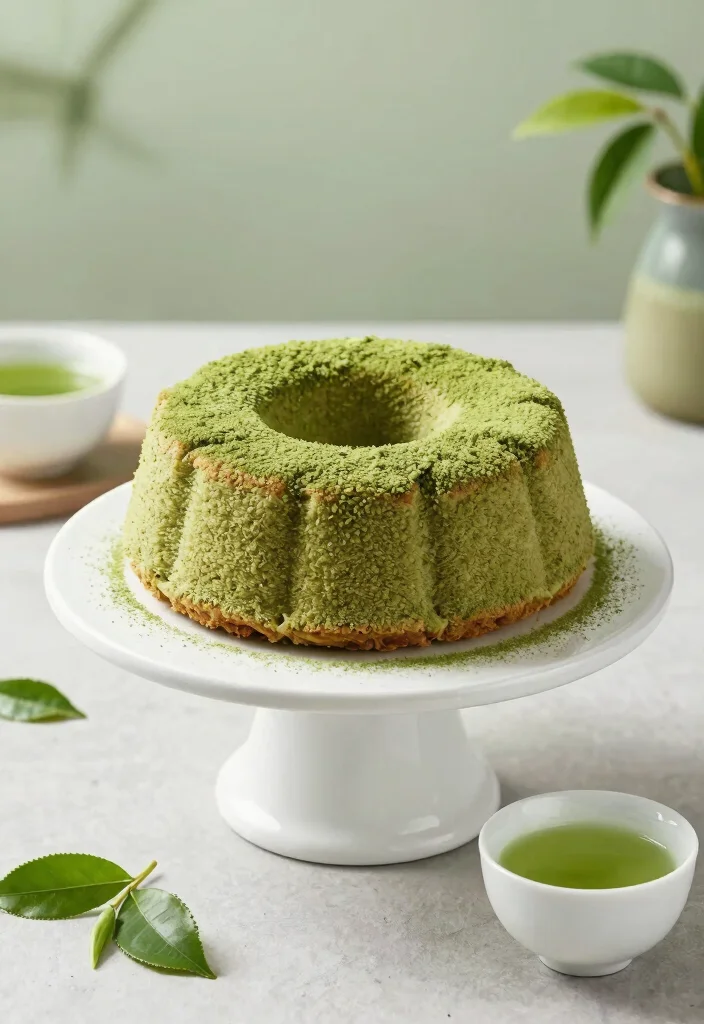 16 Angel Food Cake Recipes: Light, Fluffy Classics for Everyone 12 16 Angel Food Cake Recipes: Light, Fluffy Classics for Everyone - 11. Matcha Green Tea Angel Food Cake 1