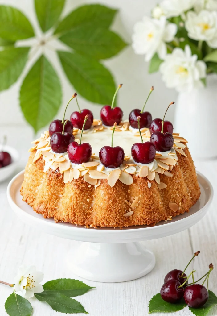 16 Angel Food Cake Recipes: Light, Fluffy Classics for Everyone 15 16 Angel Food Cake Recipes: Light, Fluffy Classics for Everyone - 14. Cherry Almond Angel Food Cake 1