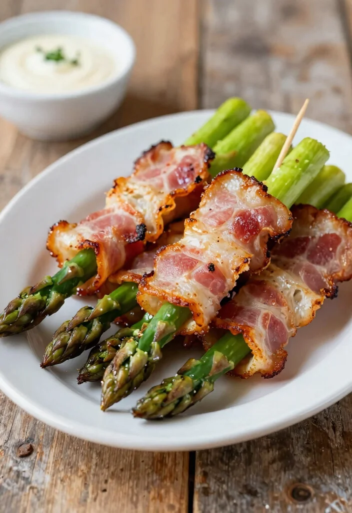 16 Asparagus Recipes Stove Top Quick and Flavorful - 11. Bacon-Wrapped Asparagus 1