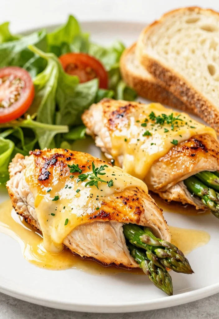 16 Asparagus Recipes Stove Top Quick and Flavorful - 13. Asparagus and Cheese Stuffed Chicken 1