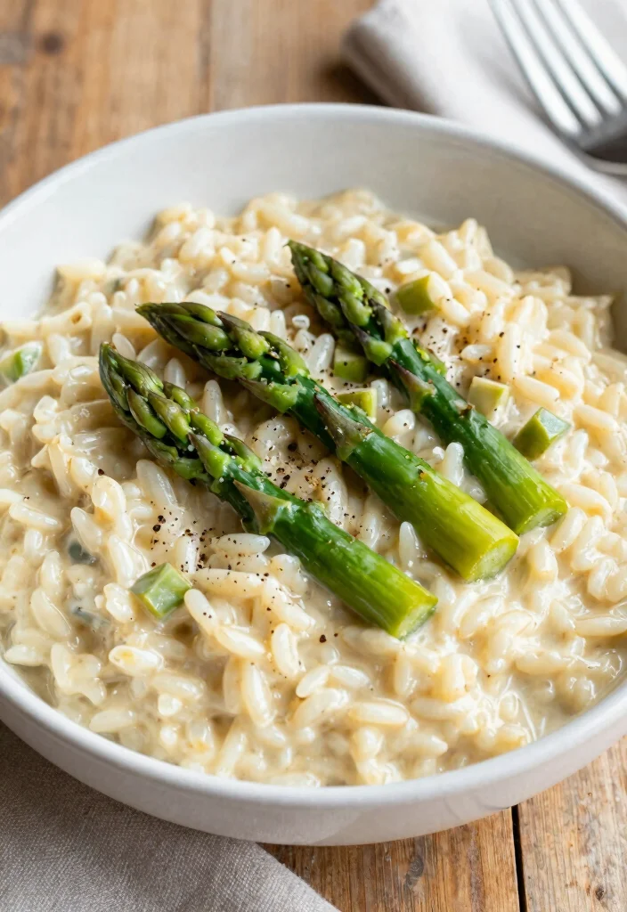 16 Asparagus Recipes Stove Top Quick and Flavorful - 6. Creamy Asparagus Risotto 1