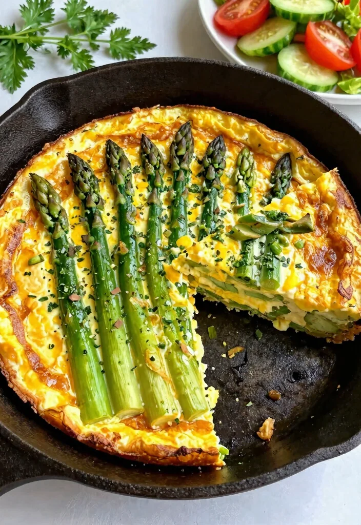16 Asparagus Recipes Stove Top Quick and Flavorful - 7. Asparagus Frittata 1