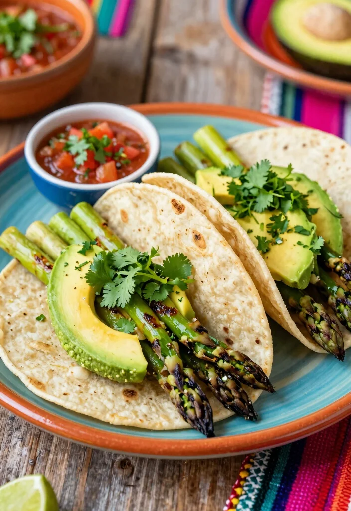 16 Asparagus Recipes Stove Top Quick and Flavorful - 9. Asparagus Tacos 1