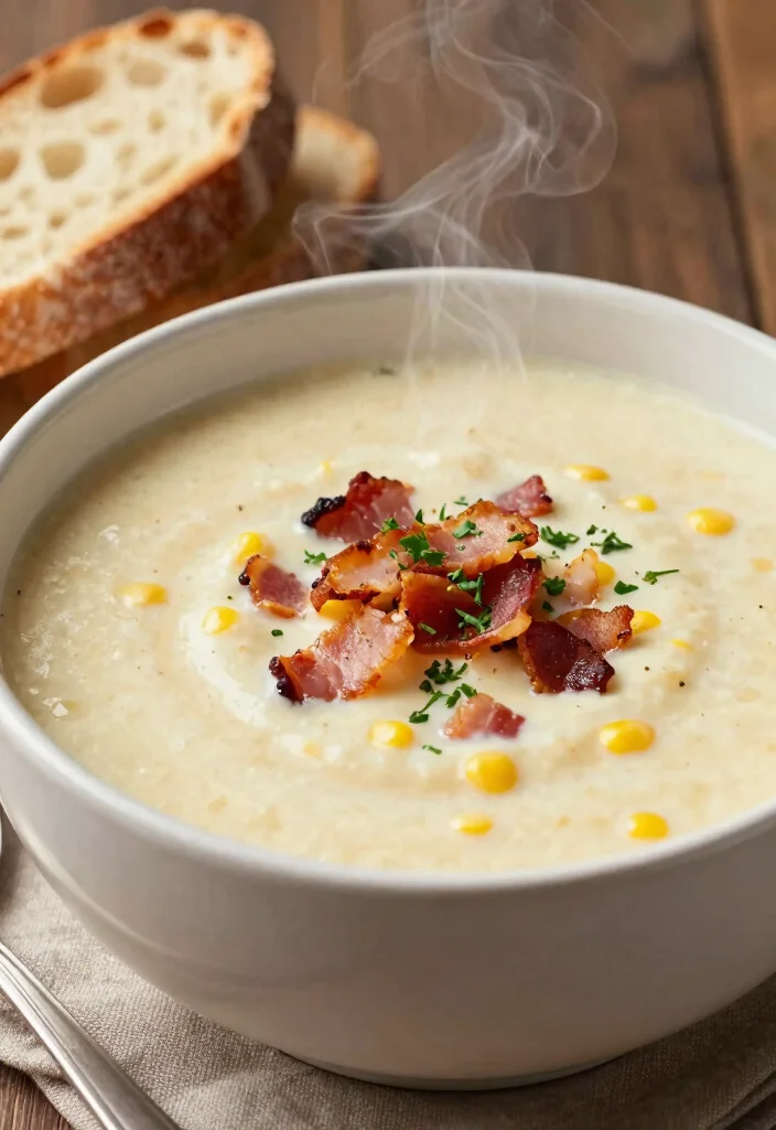 16 Bacon Recipes for Dinner: Crispy Savory Favorites - 15. Bacon & Corn Chowder 1