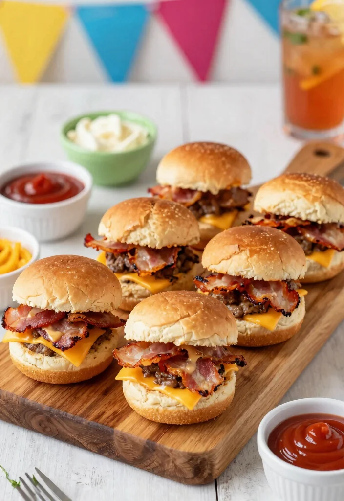 16 Bacon Recipes for Dinner: Crispy Savory Favorites - 9. Bacon Cheeseburger Sliders 1