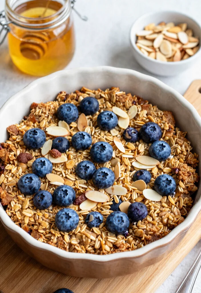 16 Baked Oatmeal Recipes: Healthy Make-Ahead Breakfasts - 1. Blueberry Almond Baked Oatmeal 1