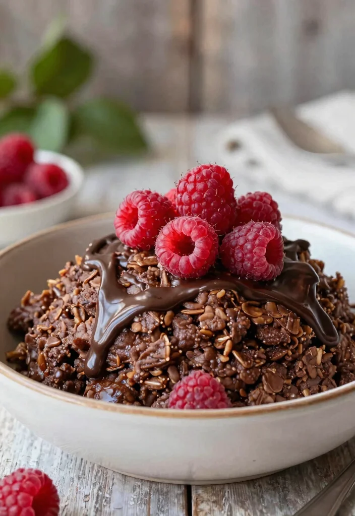 16 Baked Oatmeal Recipes: Healthy Make-Ahead Breakfasts - 15. Chocolate Raspberry Baked Oatmeal 1