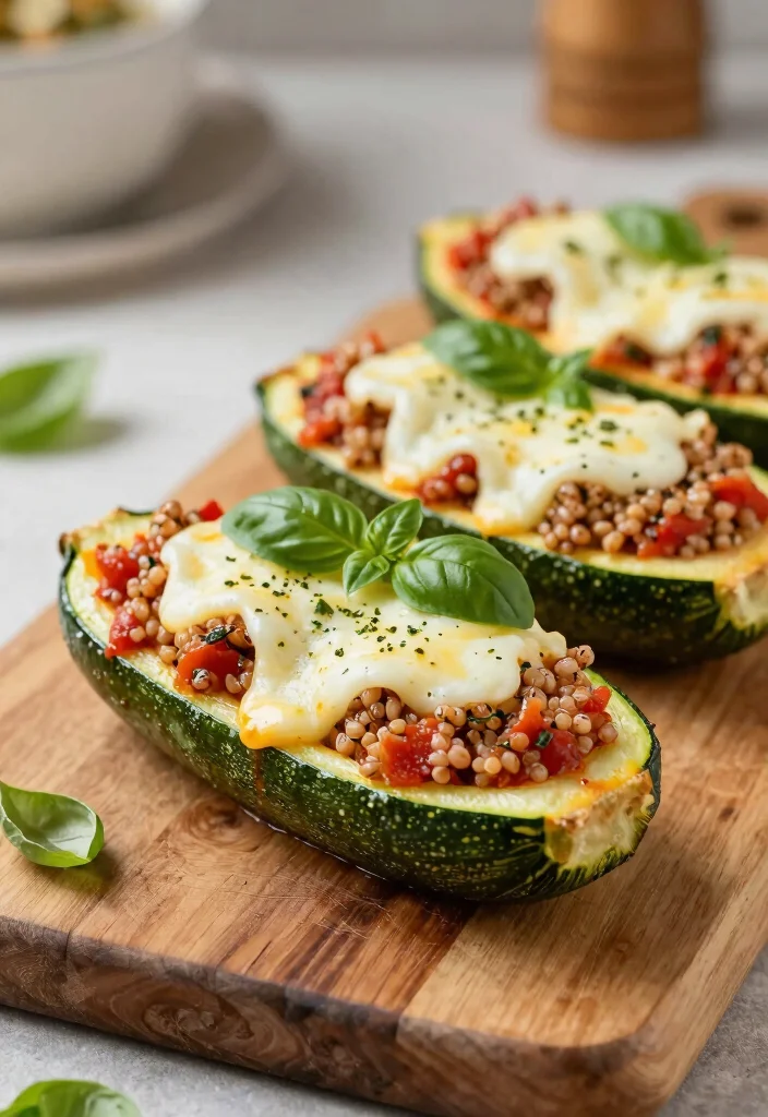 16 Baked Squash and Zucchini Recipes: Easy Veggie Dishes - 1. Cheesy Baked Zucchini Boats 1