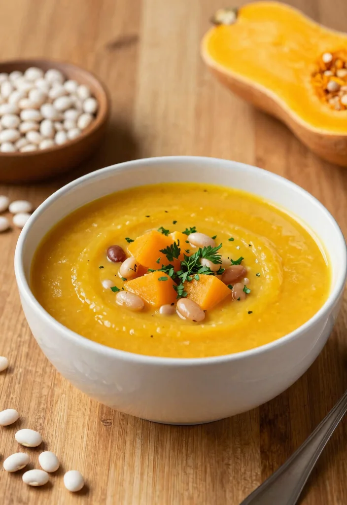 16 Butternut Squash Recipes Soup: Cozy Healthy Bowls - 10. Butternut Squash and Bean Soup 1