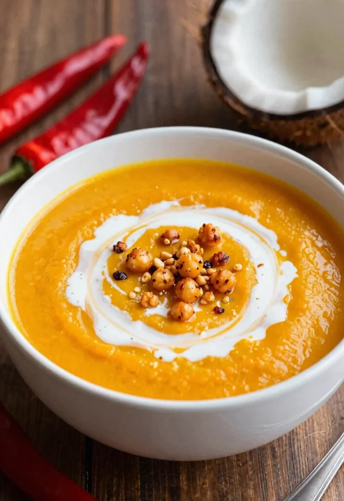 16 Butternut Squash Recipes Soup: Cozy Healthy Bowls - 4. Spicy Butternut Squash Soup with Coconut Milk 1