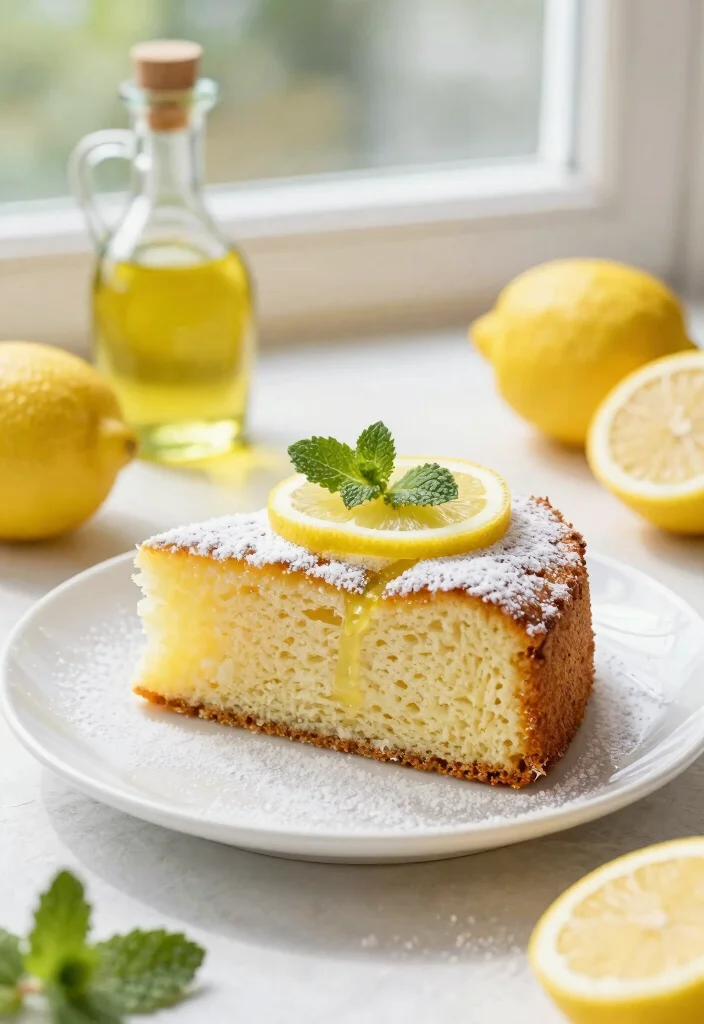 16 Cake Recipes Without Eggs: Easy Vegan-Friendly Treats - 2. Zesty Lemon Olive Oil Cake 1
