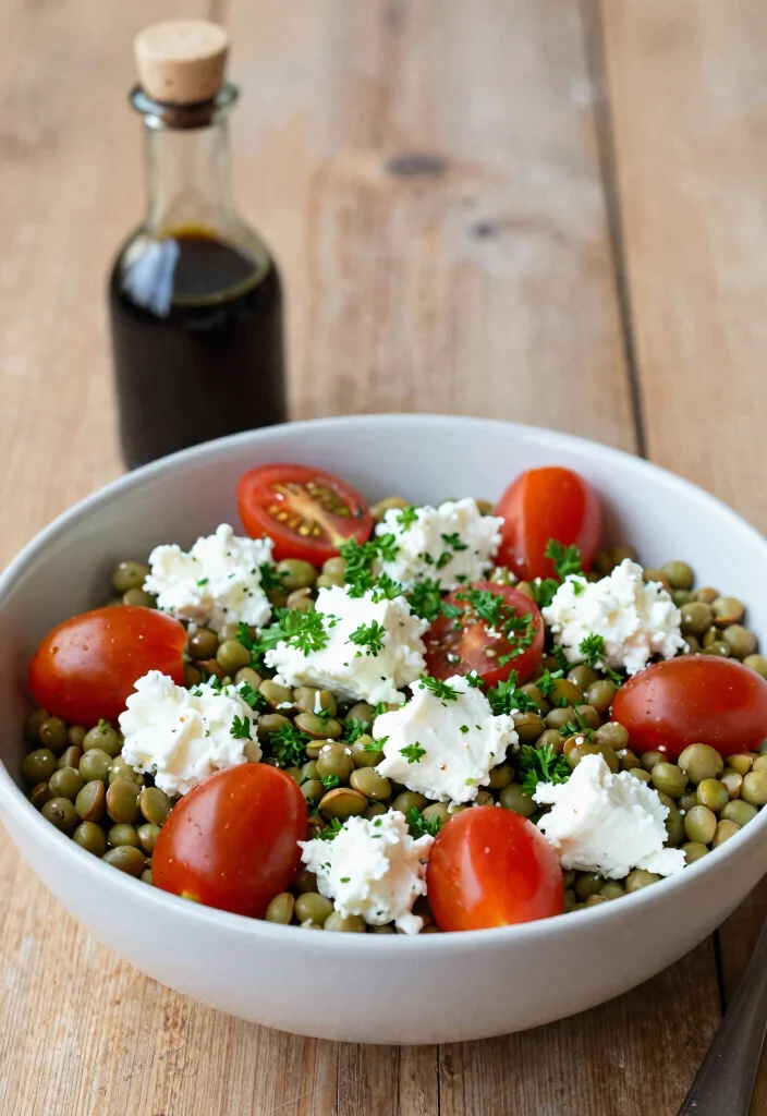 16 Cottage Cheese Dinner Recipes High Protein Comfort - 11. Cottage Cheese and Lentil Salad 1