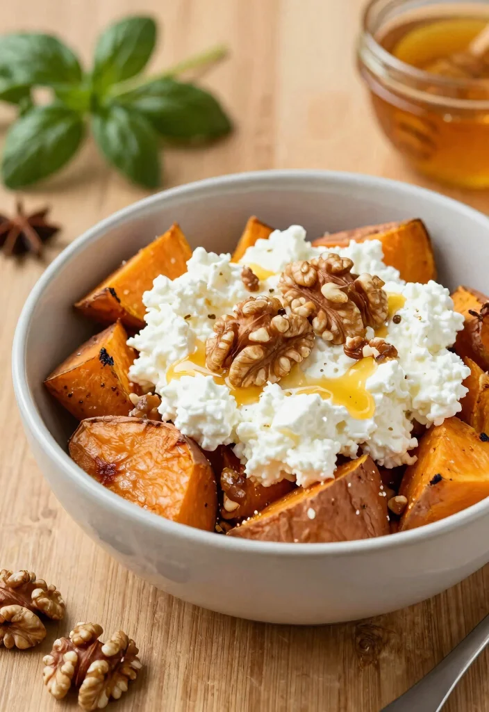 16 Cottage Cheese Dinner Recipes High Protein Comfort - 7. Cottage Cheese and Sweet Potato Bowl 1