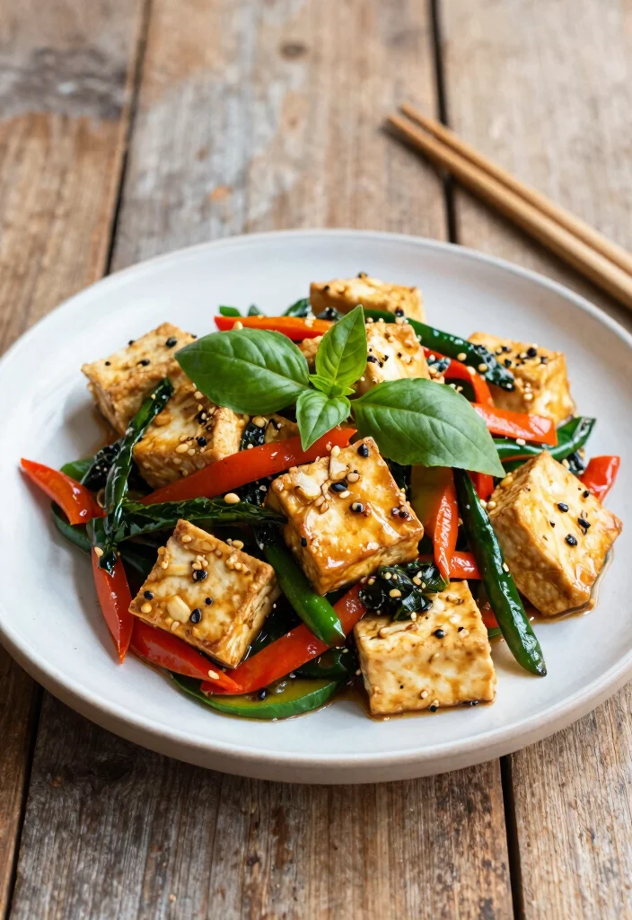 16 Dairy Free Dinner Recipes for Flavorful Plant-Based Meals - 10. Thai Basil Tofu Stir-Fry 1