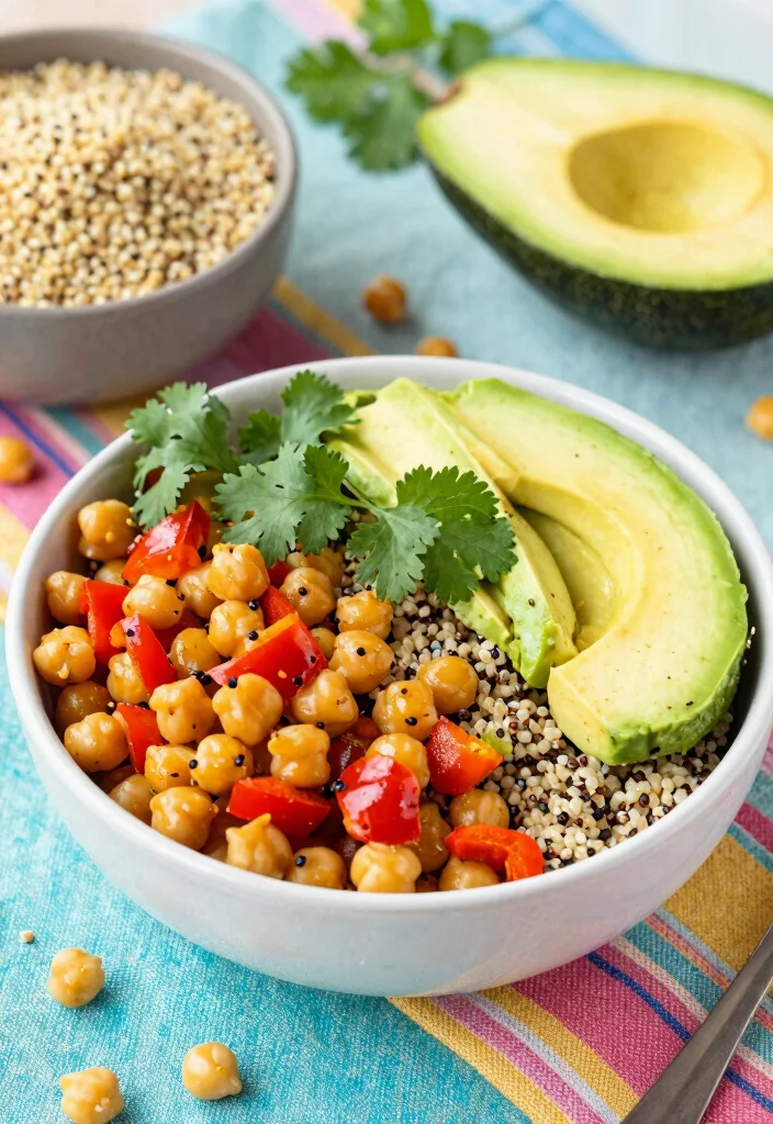 16 Dairy Free Dinner Recipes for Flavorful Plant-Based Meals - 2. Spicy Chickpea and Quinoa Bowl 1