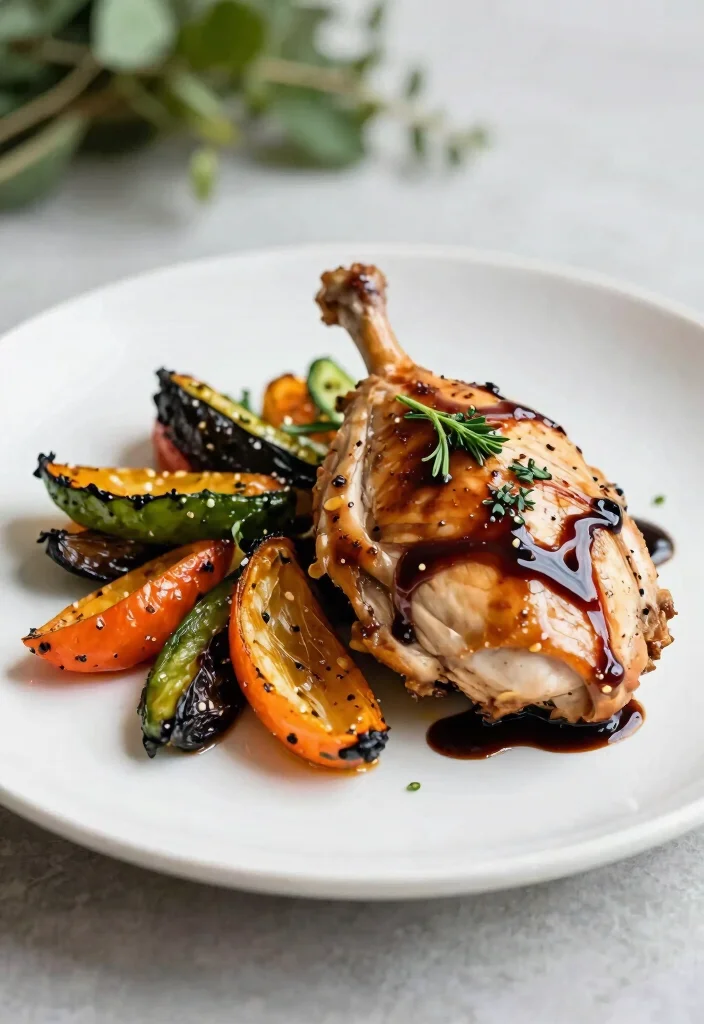 16 Dinner Recipes Dairy Free: Easy Everyday Meals 8 16 Dinner Recipes Dairy Free: Easy Everyday Meals - 7. Balsamic Chicken with Roasted Vegetables 1