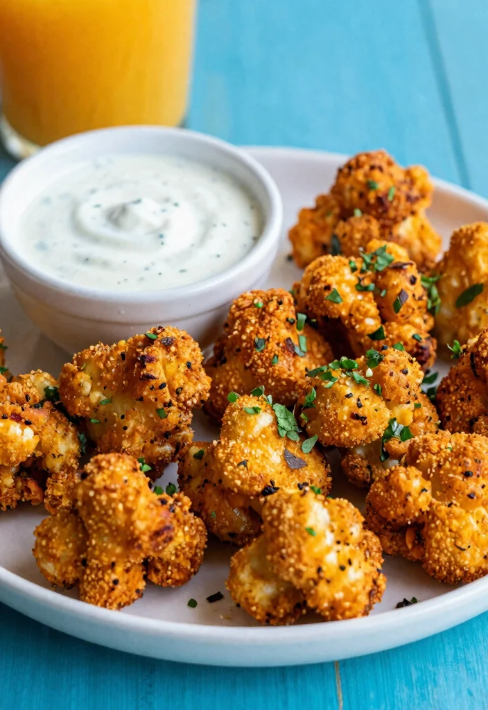 16 Dinner Recipes Low Carb Easy Satisfying Plates - 13. Buffalo Cauliflower Bites 1