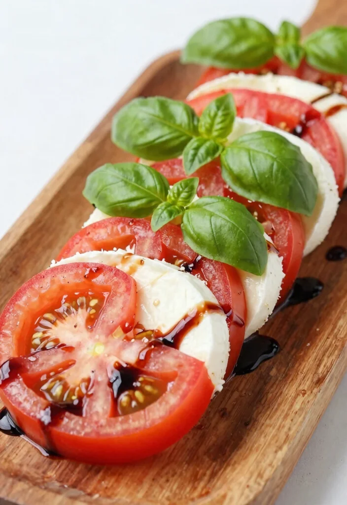 16 Dinner Recipes Low Carb Easy Satisfying Plates - 15. Caprese Salad with Balsamic Glaze 1