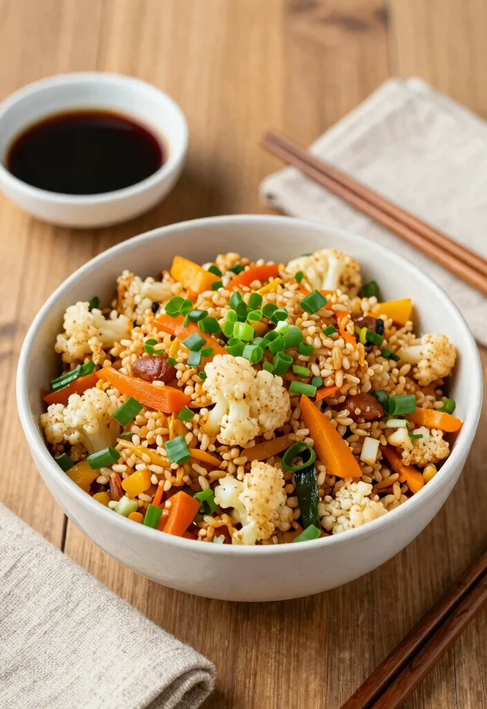 16 Dinner Recipes Low Carb Easy Satisfying Plates - 2. Cauliflower Fried Rice 1