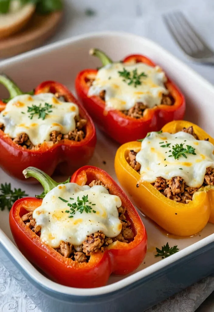 16 Dinner Recipes Low Carb Easy Satisfying Plates - 5. Stuffed Bell Peppers 1