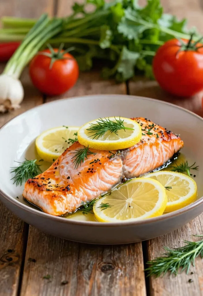 16 Dinner Recipes Low Carb Easy Satisfying Plates - 8. Baked Salmon with Dill and Lemon 1