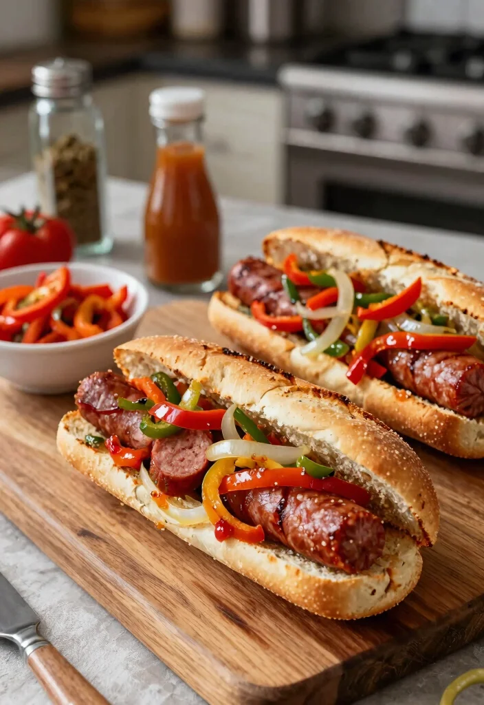 16 Dinner Recipes With Sausage: Bold Savory Plates - 11. Italian Sausage and Pepper Sandwiches 1