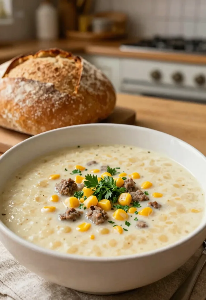 16 Dinner Recipes With Sausage: Bold Savory Plates - 14. Sausage and Corn Chowder 1
