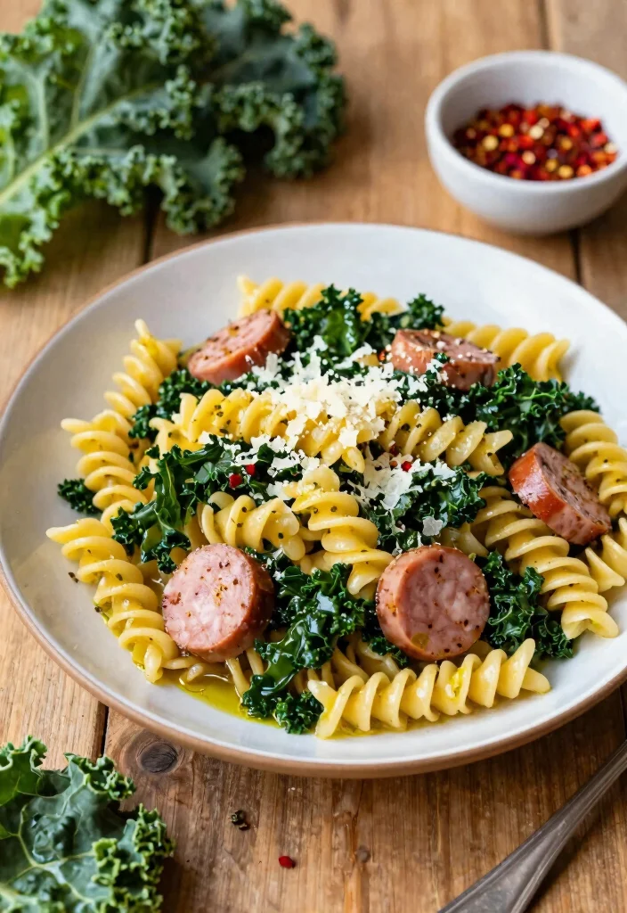 16 Dinner Recipes With Sausage: Bold Savory Plates - 3. Sausage and Kale Pasta 1