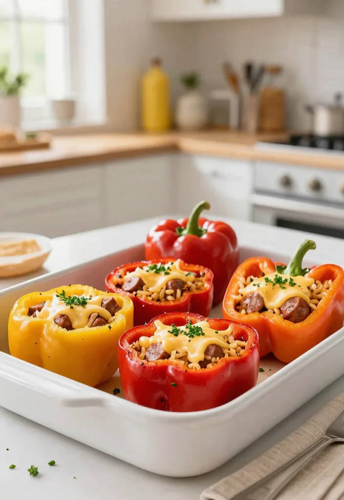 16 Dinner Recipes With Sausage: Bold Savory Plates - 4. Sausage Stuffed Peppers 1