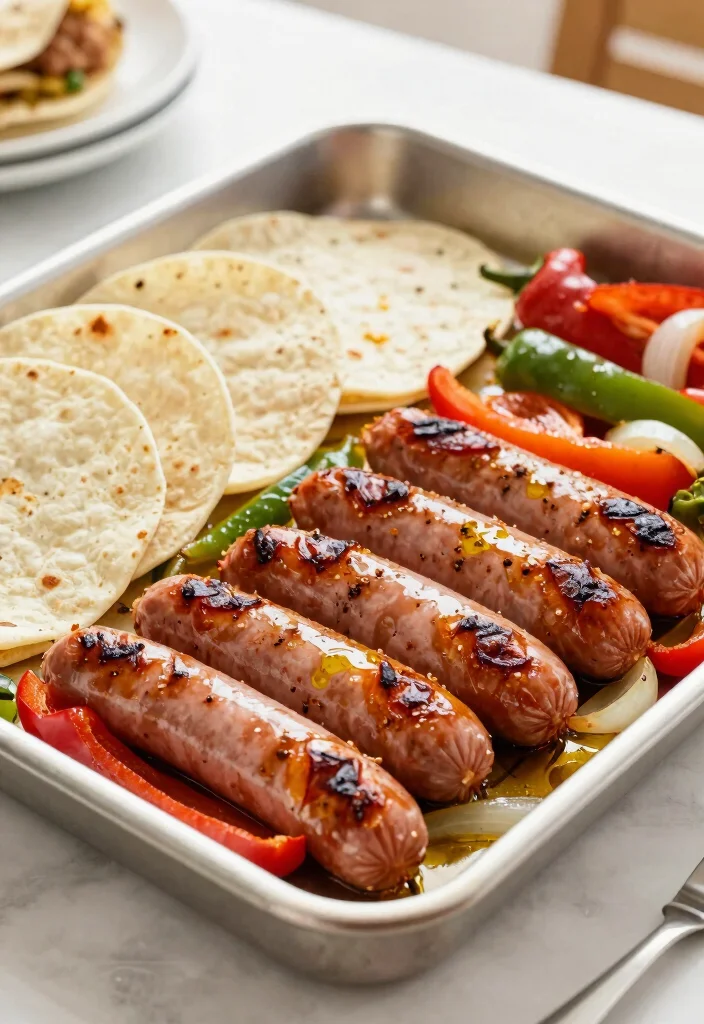 16 Dinner Recipes With Sausage: Bold Savory Plates - 6. Sheet Pan Sausage Fajitas 1