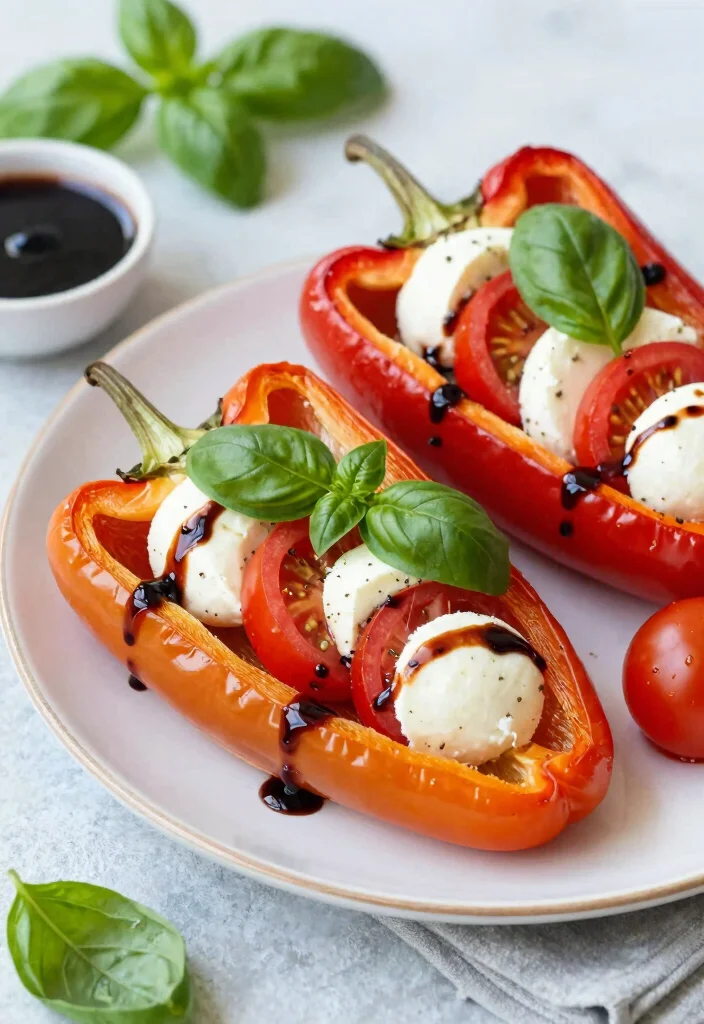 16 Fun Recipes for Dinner: Creative Family Favorites 16 16 Fun Recipes for Dinner: Creative Family Favorites - 15. Caprese Stuffed Peppers 1