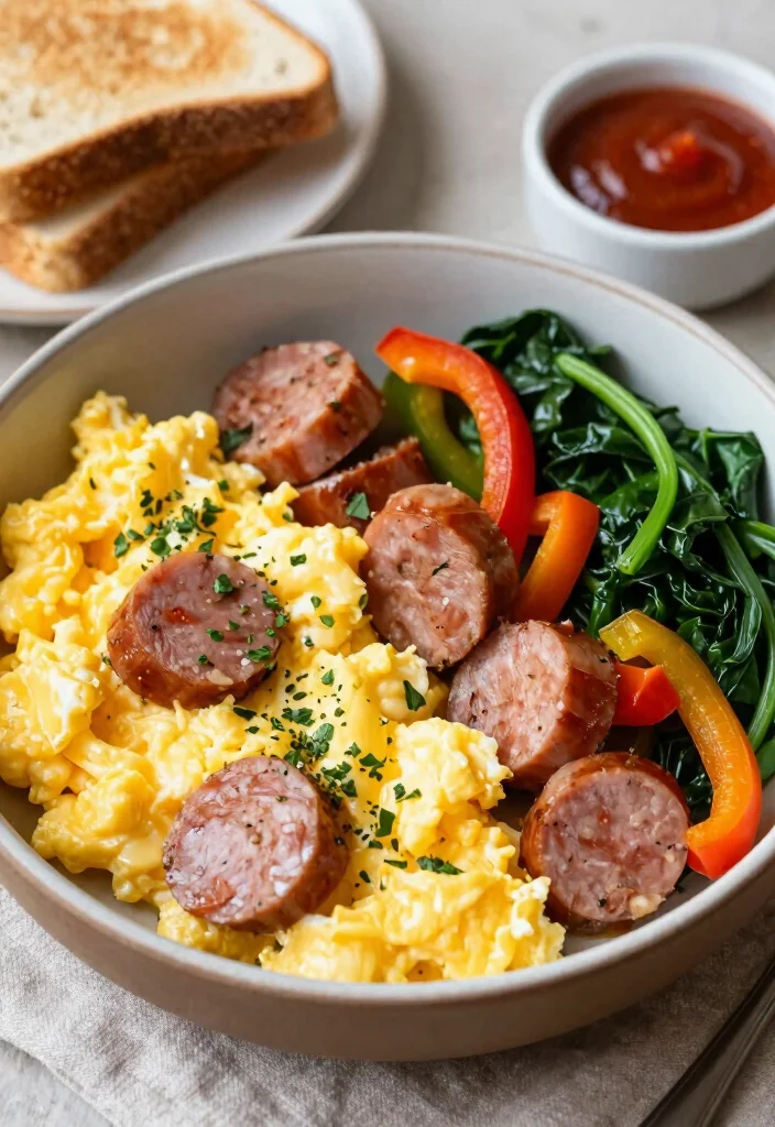 16 Fun Recipes for Dinner: Creative Family Favorites 17 16 Fun Recipes for Dinner: Creative Family Favorites - 16. Savory Sausage and Egg Breakfast Bowl 1