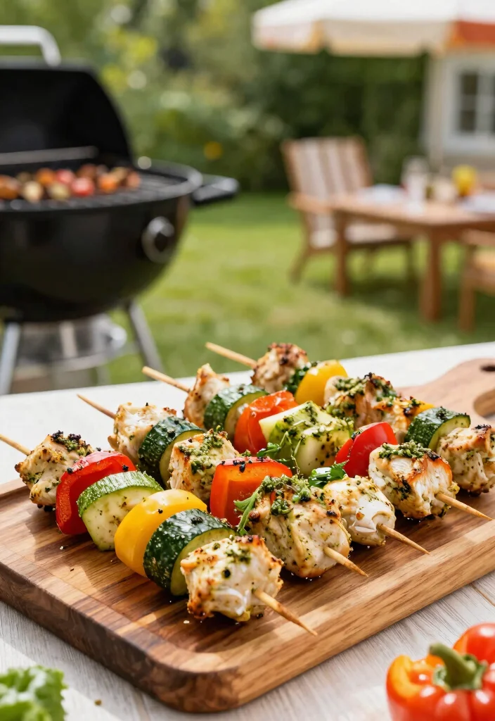 16 Lean, Juicy Chicken Breast Dinner Recipes You’ll Love - 8. Pesto Chicken Skewers 1