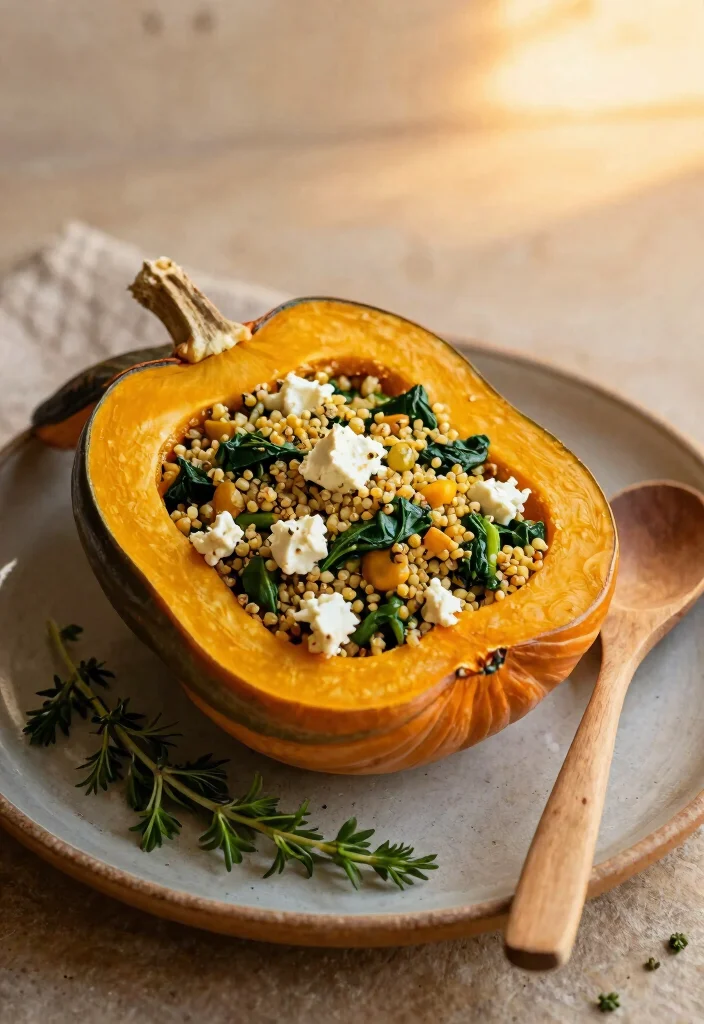 17 Baked Acorn Squash Recipes Cozy Seasonal Sides - 2. Savory Stuffed Acorn Squash 1