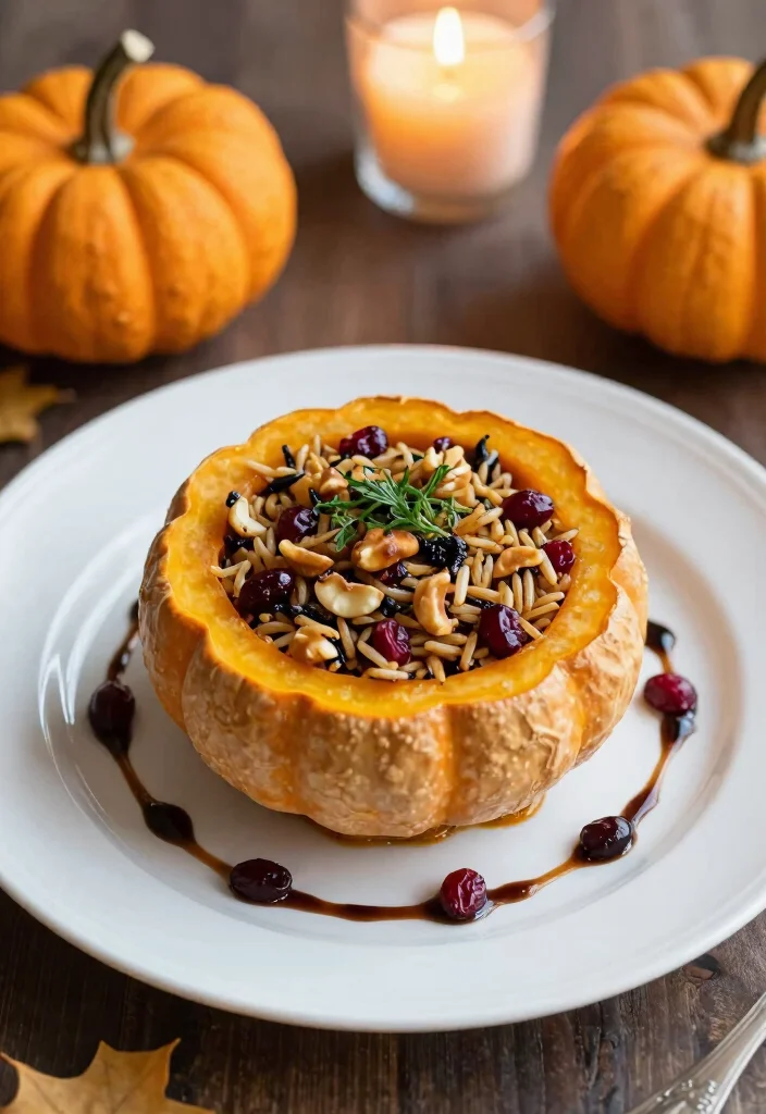 17 Baked Acorn Squash Recipes Cozy Seasonal Sides - 7. Stuffed Acorn Squash with Wild Rice 1