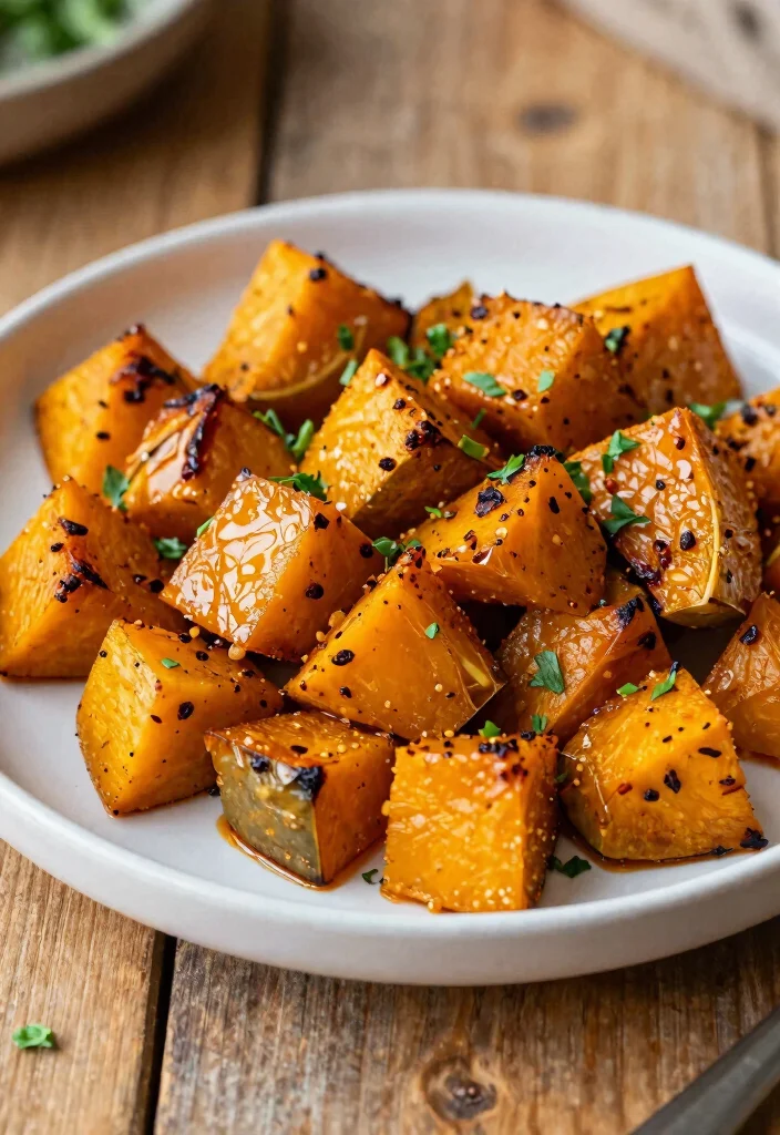 17 Butternut Squash Recipes Roasted Crispy Sweet Sides - 4. Spicy Roasted Butternut Squash with Chili Flakes 1