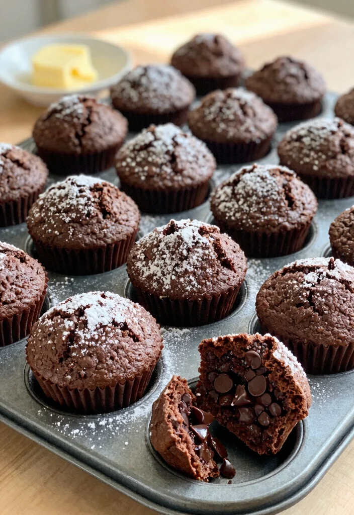 17 Chocolate Cake Mix Recipes Rich Crowd Pleasers - 4. Chocolate Muffins with a Twist 1